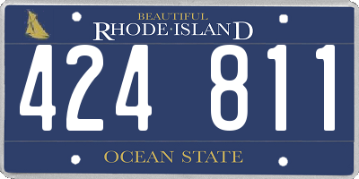 RI license plate 424811