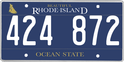 RI license plate 424872