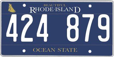 RI license plate 424879