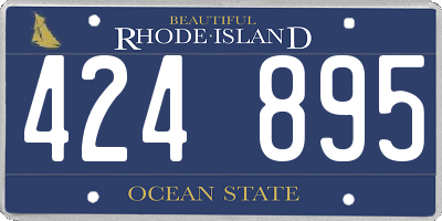 RI license plate 424895