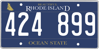 RI license plate 424899