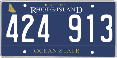RI license plate 424913