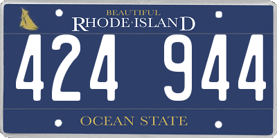 RI license plate 424944