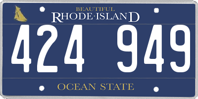 RI license plate 424949