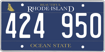 RI license plate 424950