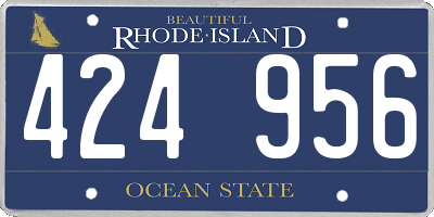 RI license plate 424956