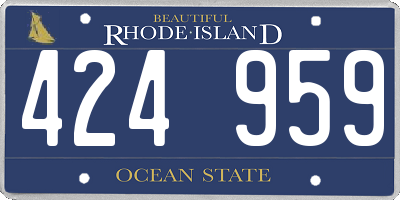 RI license plate 424959