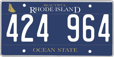 RI license plate 424964