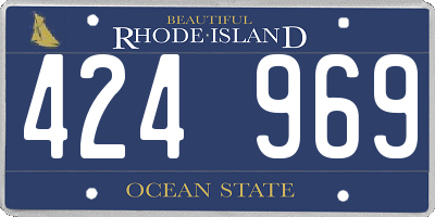 RI license plate 424969