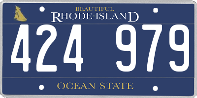 RI license plate 424979
