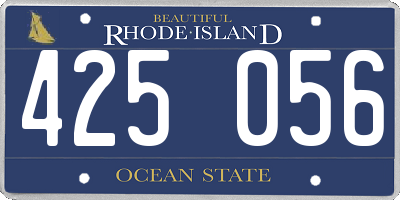RI license plate 425056