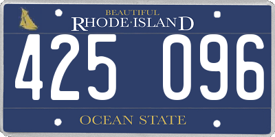 RI license plate 425096