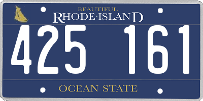 RI license plate 425161