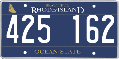 RI license plate 425162