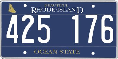 RI license plate 425176