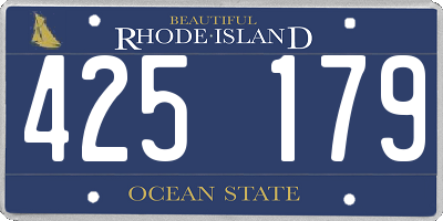 RI license plate 425179