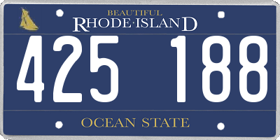 RI license plate 425188