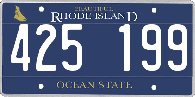 RI license plate 425199