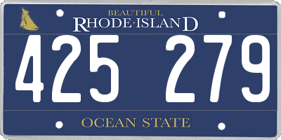 RI license plate 425279