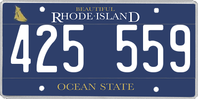RI license plate 425559