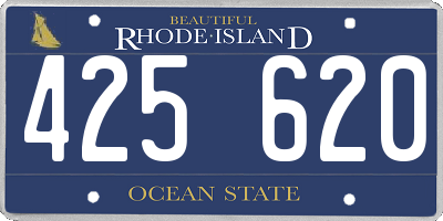 RI license plate 425620