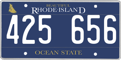 RI license plate 425656