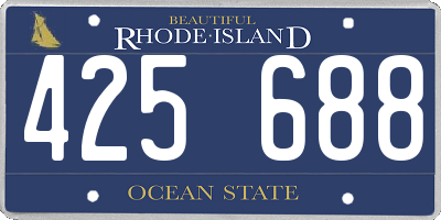 RI license plate 425688