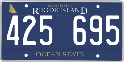 RI license plate 425695