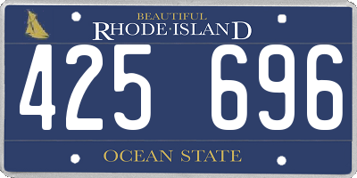 RI license plate 425696