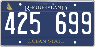 RI license plate 425699