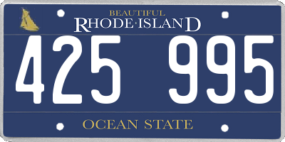RI license plate 425995