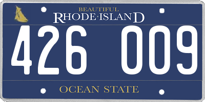 RI license plate 426009
