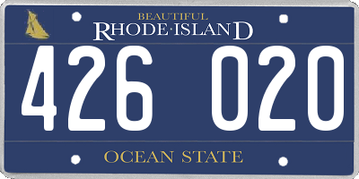 RI license plate 426020