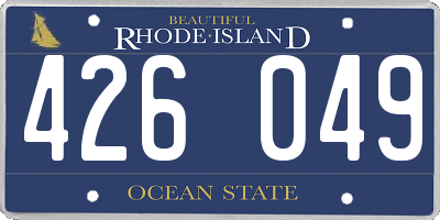 RI license plate 426049