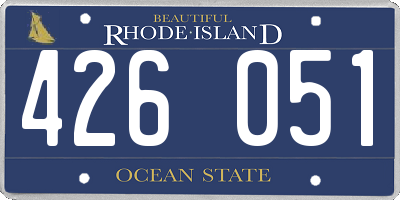 RI license plate 426051