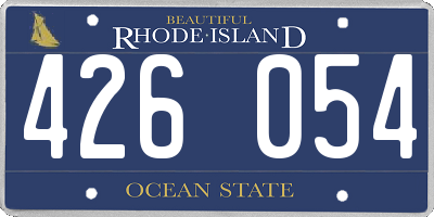 RI license plate 426054