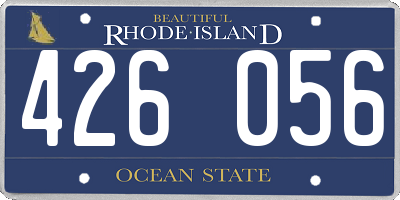 RI license plate 426056