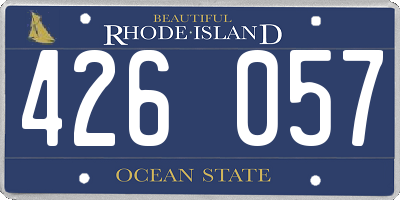 RI license plate 426057