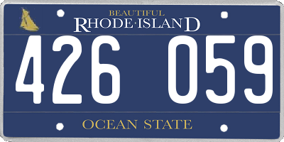 RI license plate 426059