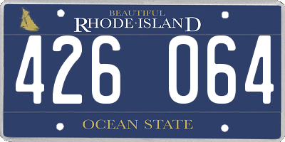 RI license plate 426064