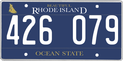 RI license plate 426079