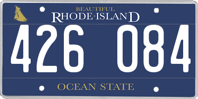 RI license plate 426084