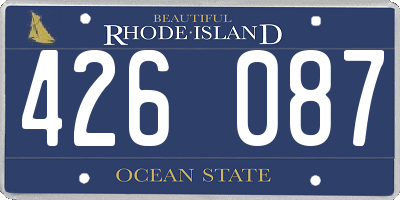 RI license plate 426087