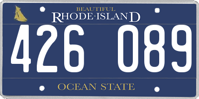 RI license plate 426089