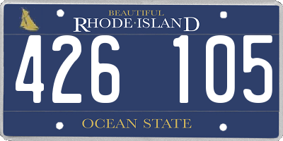 RI license plate 426105