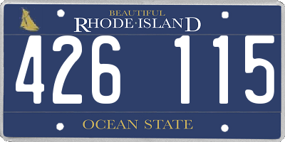 RI license plate 426115