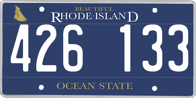 RI license plate 426133