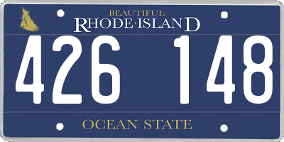 RI license plate 426148