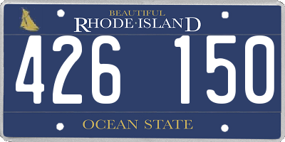 RI license plate 426150