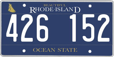 RI license plate 426152